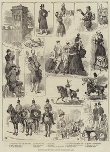 Sketches at the Royal Review on Saturday Last